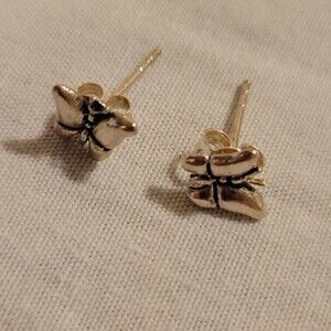 Small Elegant Silver Butterfly Post Earrings